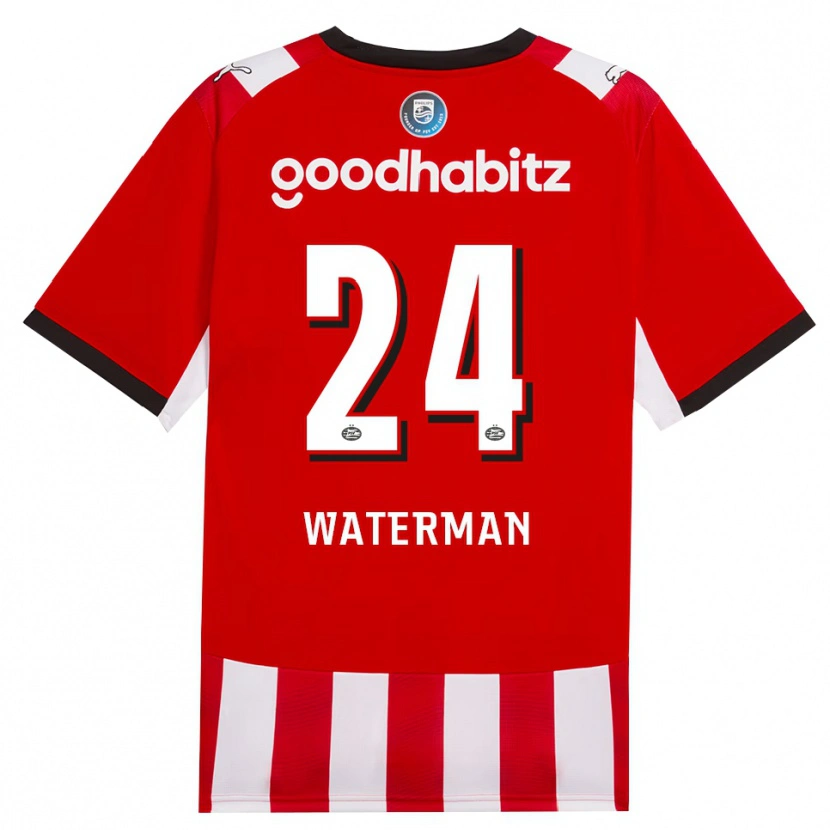 Danxen Hombre Camiseta Boy Waterman #24 Rojo Blanco Negro 1ª Equipación 2026/27 La Camisa México