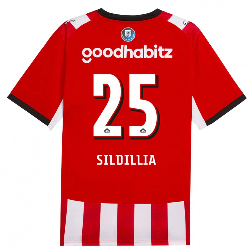 Danxen Hombre Camiseta Kiliann Sildillia #25 Rojo Blanco Negro 1ª Equipación 2026/27 La Camisa México