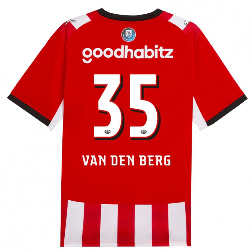 Danxen Hombre Camiseta Joël Van Den Berg #35 Rojo Blanco Negro 1ª Equipación 2026/27 La Camisa México