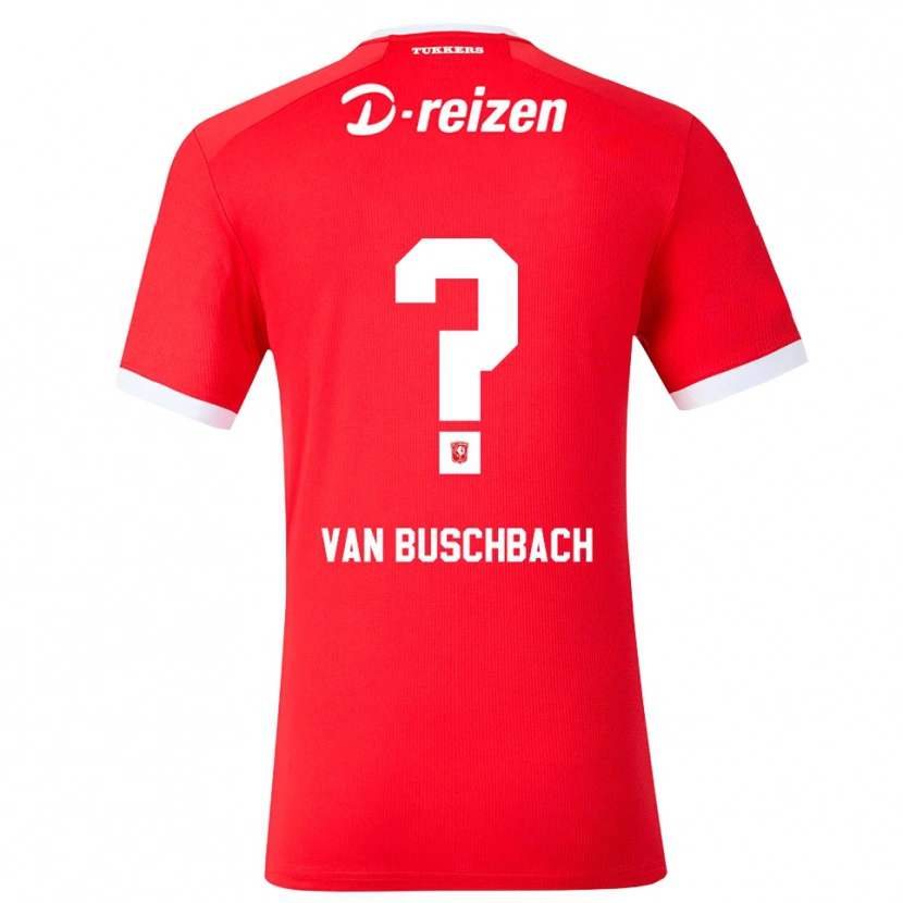 Danxen Hombre Camiseta Myles Van Buschbach #0 Rojo Blanco 1ª Equipación 2026/27 La Camisa México