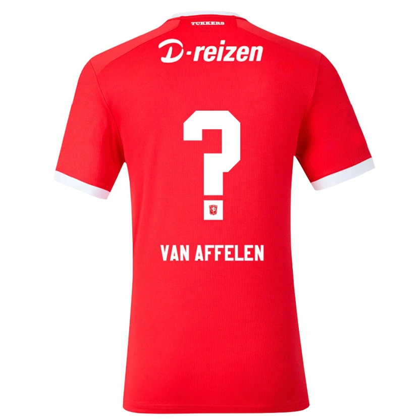 Danxen Hombre Camiseta Pim Van Affelen Van Saemsfoort #0 Rojo Blanco 1ª Equipación 2026/27 La Camisa México