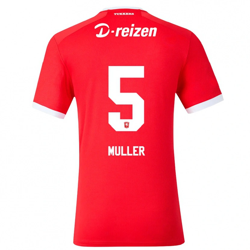 Danxen Hombre Camiseta Timothy Muller #5 Rojo Blanco 1ª Equipación 2026/27 La Camisa México