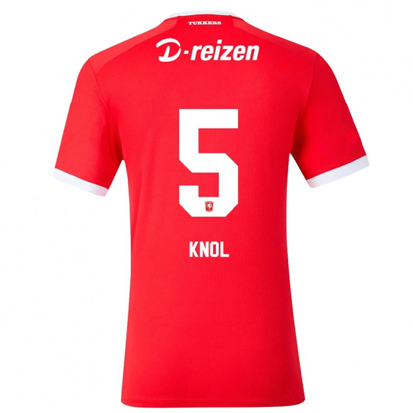 Danxen Hombre Camiseta Anna Knol #5 Rojo Blanco 1ª Equipación 2026/27 La Camisa México