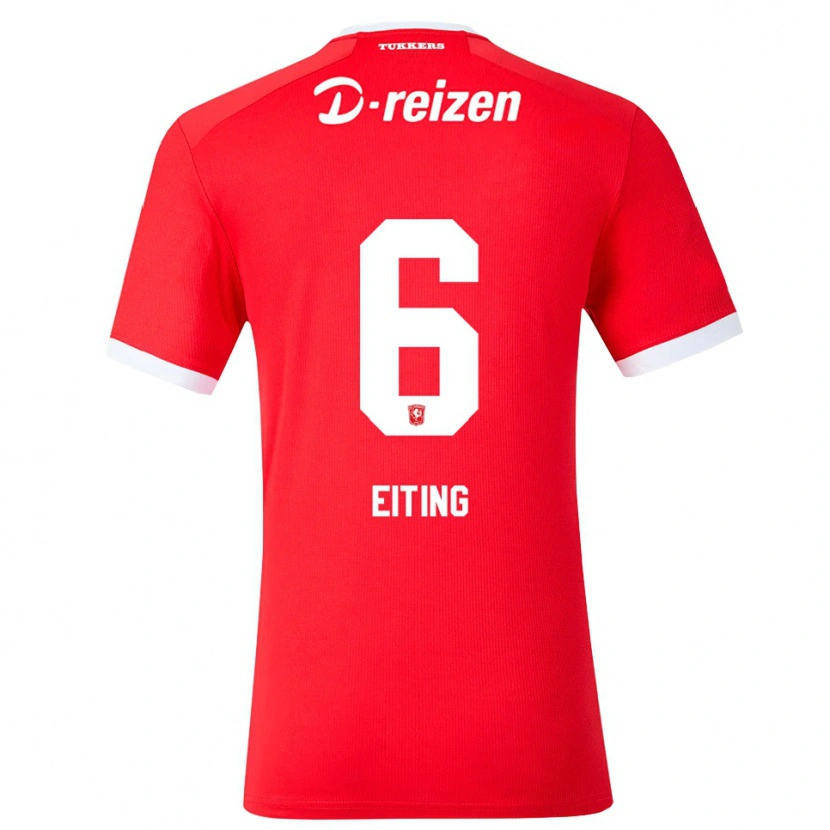 Danxen Hombre Camiseta Carel Eiting #6 Rojo Blanco 1ª Equipación 2026/27 La Camisa México