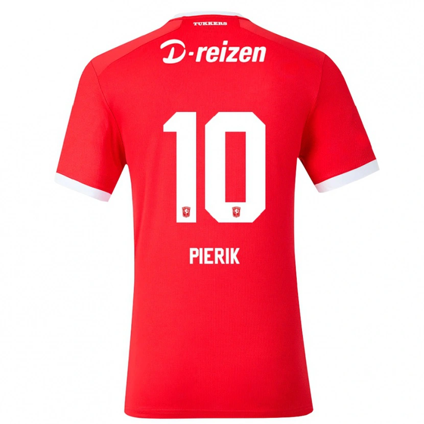 Danxen Hombre Camiseta Milan Pierik #10 Rojo Blanco 1ª Equipación 2026/27 La Camisa México