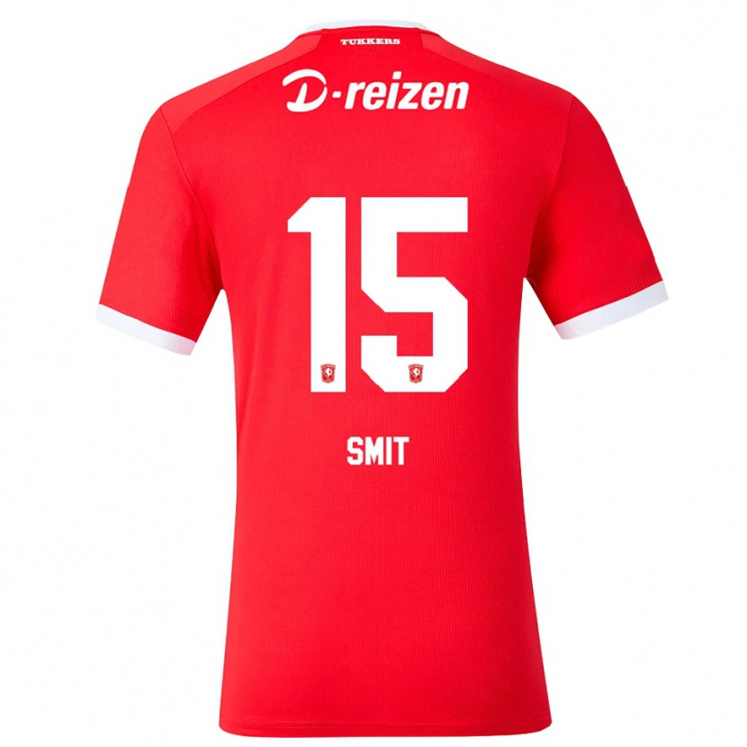 Danxen Hombre Camiseta Mauro Smit #15 Rojo Blanco 1ª Equipación 2026/27 La Camisa México