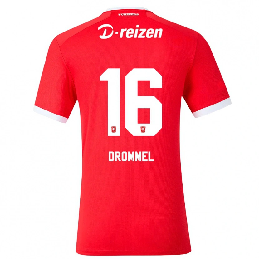 Danxen Hombre Camiseta Joël Drommel #16 Rojo Blanco 1ª Equipación 2026/27 La Camisa México
