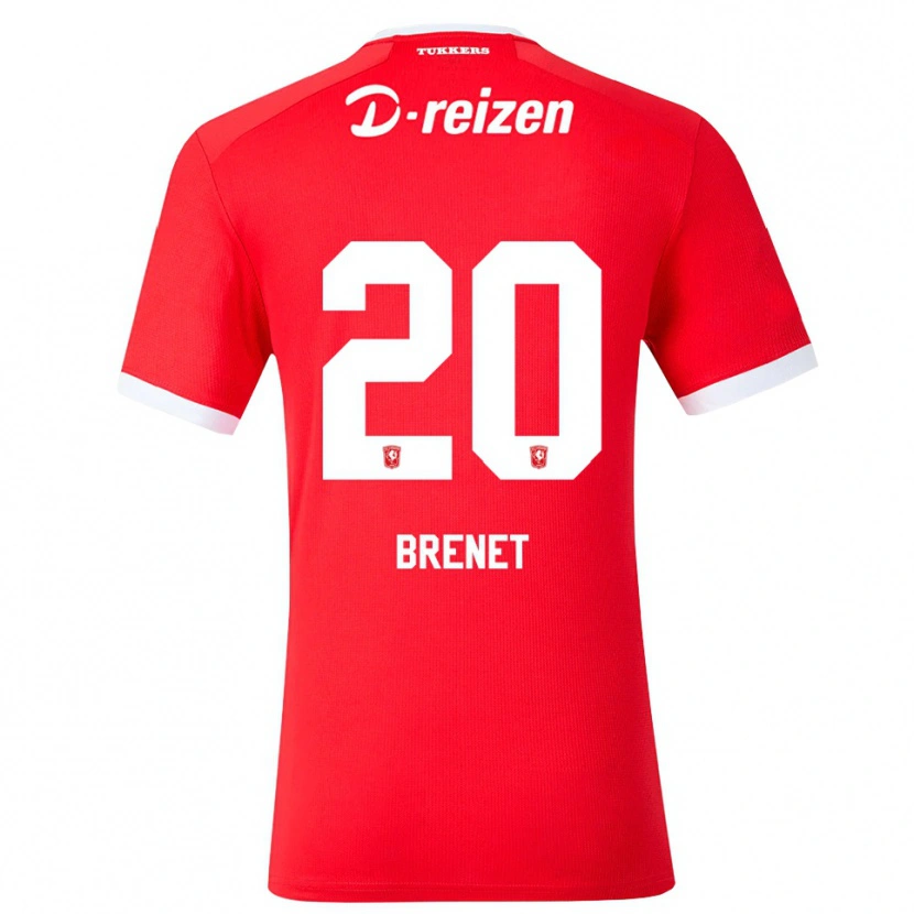 Danxen Hombre Camiseta Joshua Brenet #20 Rojo Blanco 1ª Equipación 2026/27 La Camisa México