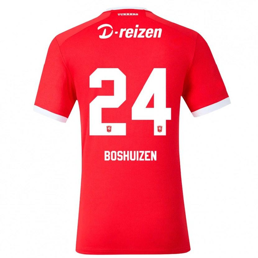 Danxen Hombre Camiseta Annouk Boshuizen #24 Rojo Blanco 1ª Equipación 2026/27 La Camisa México