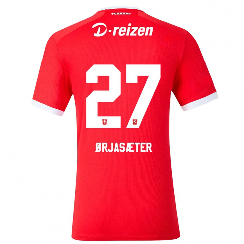 Danxen Hombre Camiseta Sondre Ørjasæter #27 Rojo Blanco 1ª Equipación 2026/27 La Camisa México