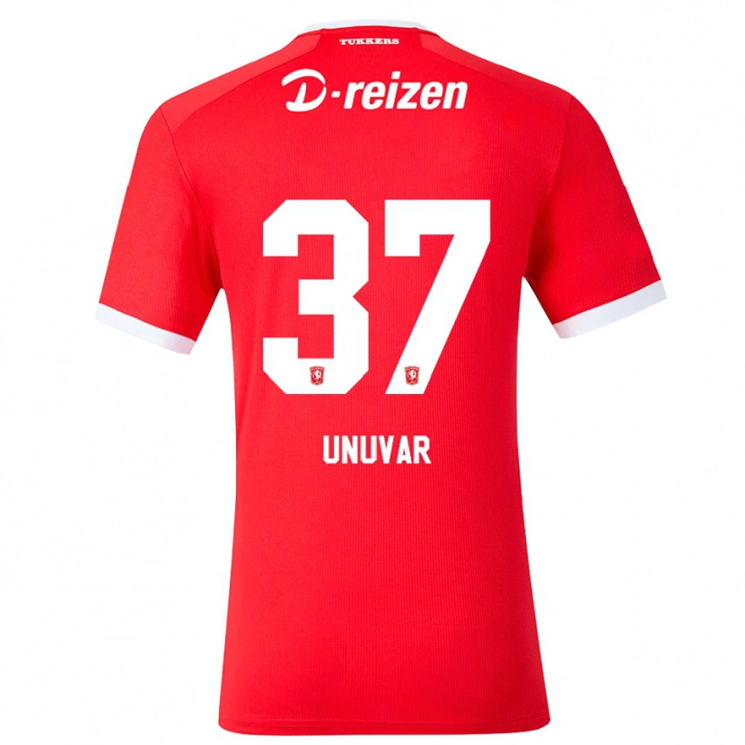 Danxen Hombre Camiseta Naci Ünüvar #37 Rojo Blanco 1ª Equipación 2026/27 La Camisa México