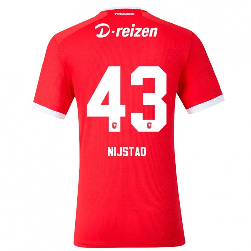 Danxen Hombre Camiseta Ruud Nijstad #43 Rojo Blanco 1ª Equipación 2026/27 La Camisa México
