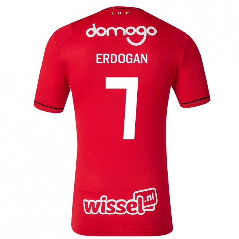 Danxen Hombre Camiseta Talha Erdogan #7 Rojo Blanco Negro 1ª Equipación 2026/27 La Camisa México