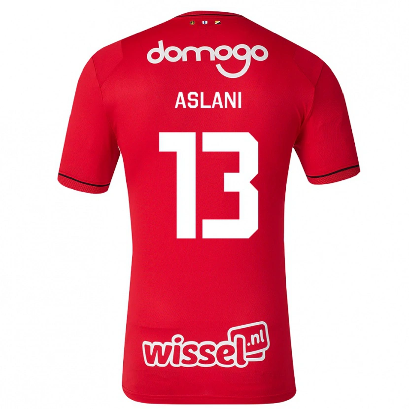 Danxen Hombre Camiseta Abdullah Aslani #13 Rojo Blanco Negro 1ª Equipación 2026/27 La Camisa México