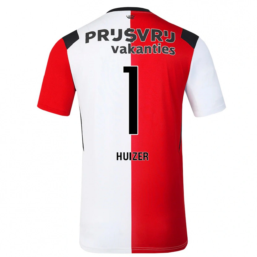 Danxen Hombre Camiseta Sun Huizer #1 Rojo Blanco Negro 1ª Equipación 2026/27 La Camisa México