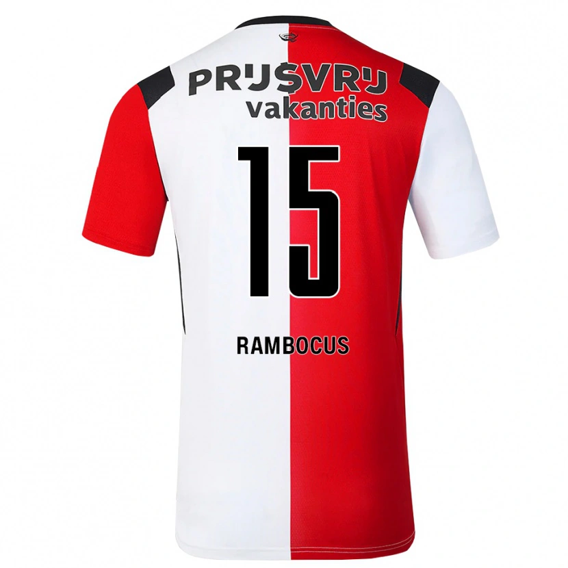 Danxen Hombre Camiseta Diego Rambocus #15 Rojo Blanco Negro 1ª Equipación 2026/27 La Camisa México