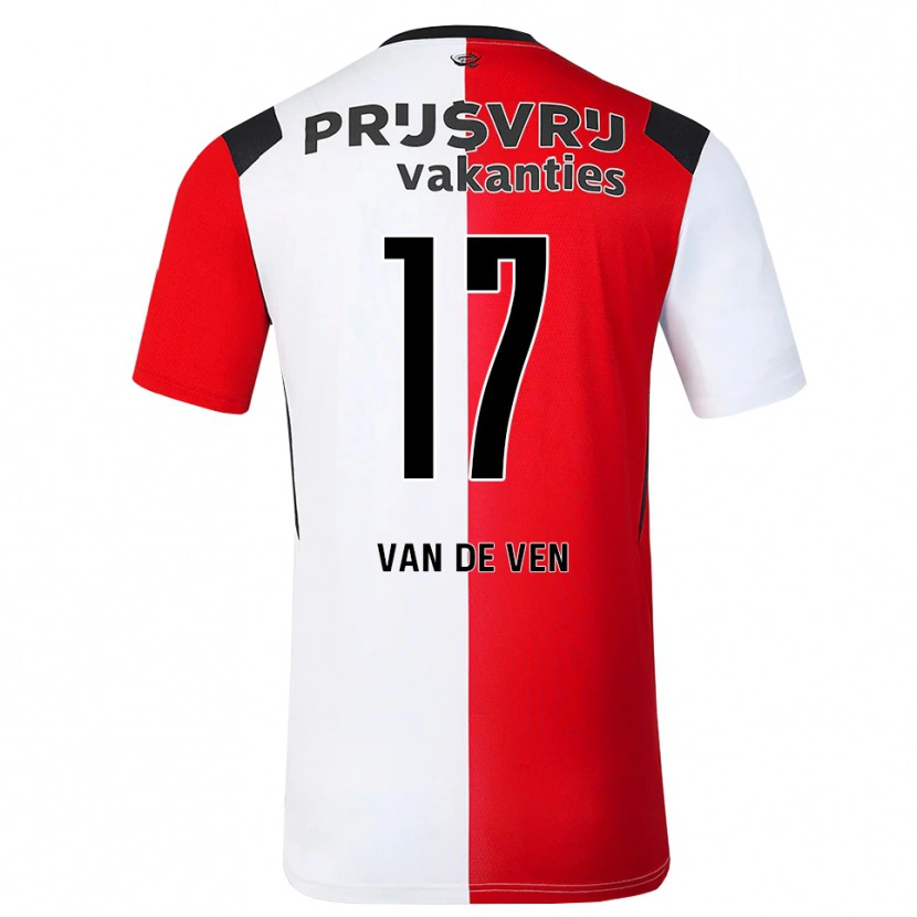 Danxen Hombre Camiseta Zoi Van De Ven #17 Rojo Blanco Negro 1ª Equipación 2026/27 La Camisa México