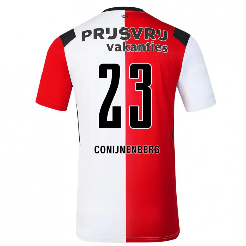 Danxen Hombre Camiseta Jada Conijnenberg #23 Rojo Blanco Negro 1ª Equipación 2026/27 La Camisa México