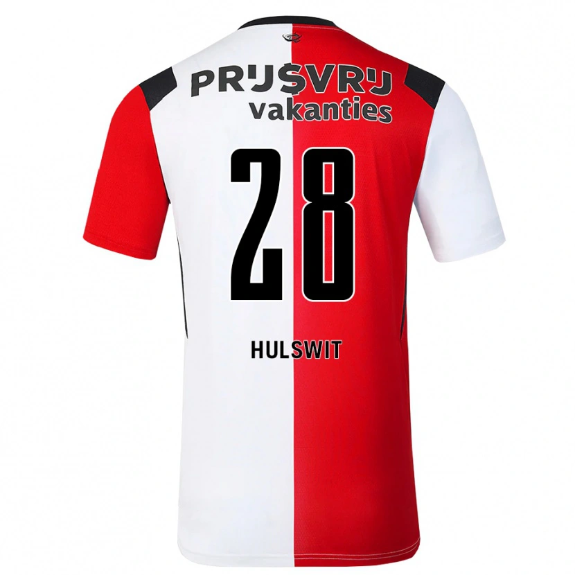 Danxen Hombre Camiseta Zera Hulswit #28 Rojo Blanco Negro 1ª Equipación 2026/27 La Camisa México