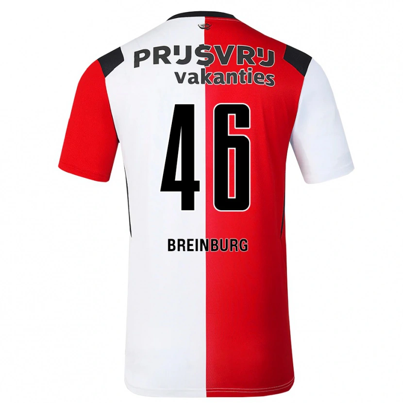 Danxen Hombre Camiseta Rainey Breinburg #46 Rojo Blanco Negro 1ª Equipación 2026/27 La Camisa México