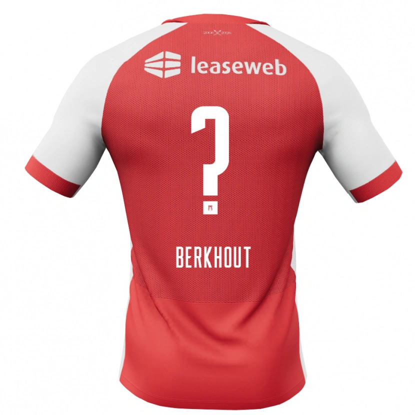 Danxen Hombre Camiseta Jorn Berkhout #0 Rojo Blanco Negro 1ª Equipación 2026/27 La Camisa México
