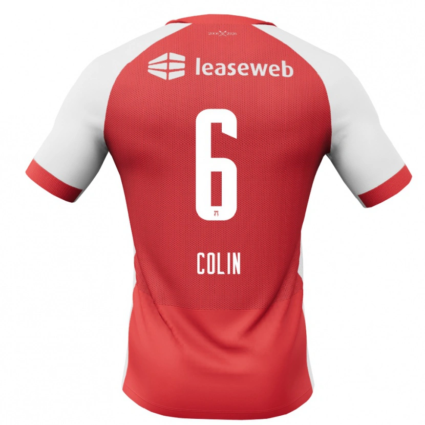 Danxen Hombre Camiseta Isa Colin #6 Rojo Blanco Negro 1ª Equipación 2026/27 La Camisa México