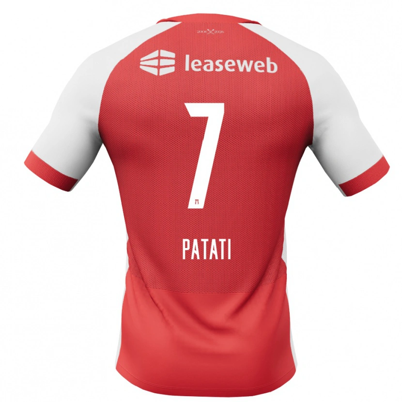 Danxen Hombre Camiseta Weslley Patati #7 Rojo Blanco Negro 1ª Equipación 2026/27 La Camisa México