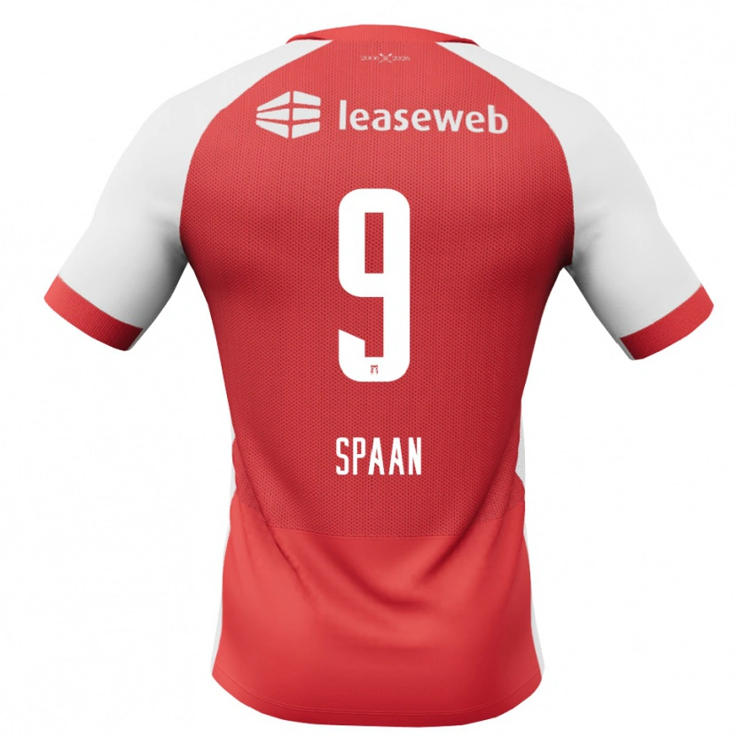 Danxen Hombre Camiseta Floor Spaan #9 Rojo Blanco Negro 1ª Equipación 2026/27 La Camisa México