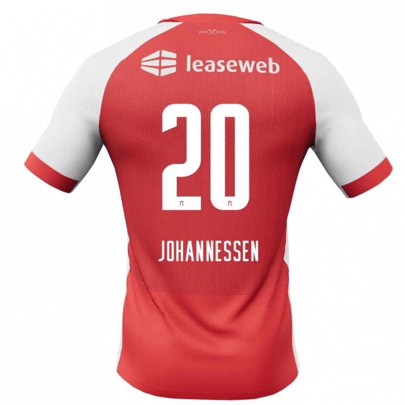 Danxen Hombre Camiseta Tómas Johannessen #20 Rojo Blanco Negro 1ª Equipación 2026/27 La Camisa México