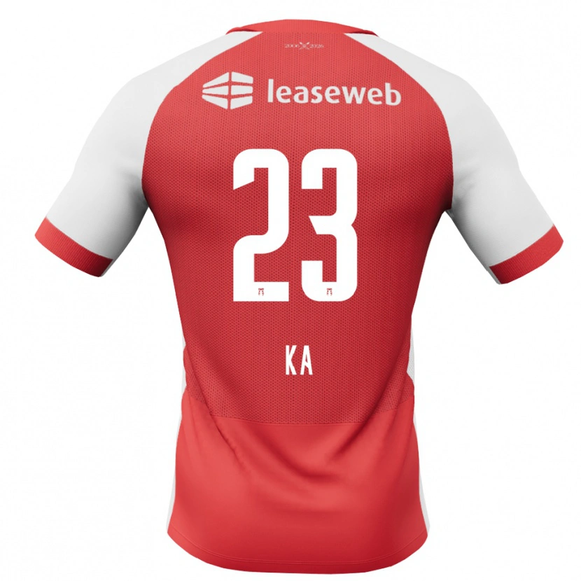 Danxen Hombre Camiseta Ismail Ka #23 Rojo Blanco Negro 1ª Equipación 2026/27 La Camisa México