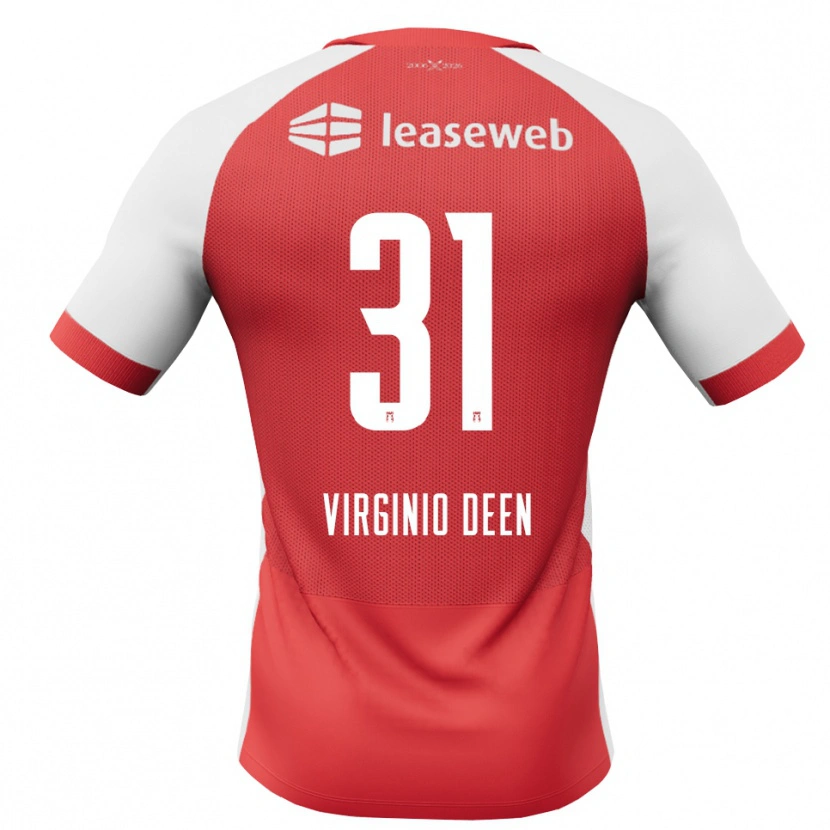 Danxen Hombre Camiseta Daniël Virginio Deen #31 Rojo Blanco Negro 1ª Equipación 2026/27 La Camisa México