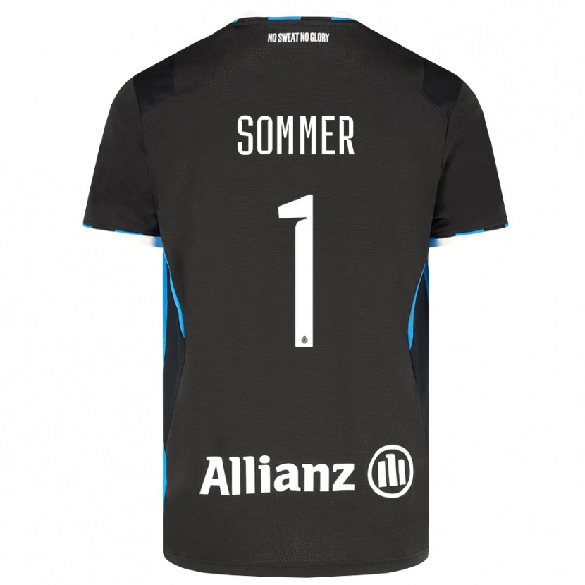 Danxen Hombre Camiseta Yann Sommer #1 Negro Rojo Azul 1ª Equipación 2026/27 La Camisa México