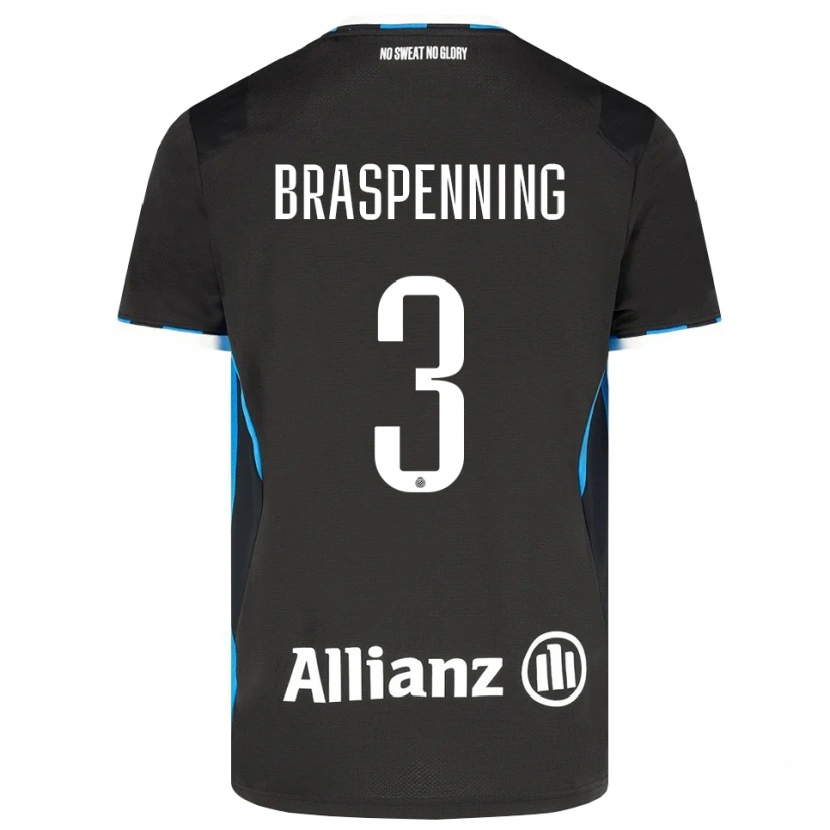 Danxen Hombre Camiseta Daan Braspenning #3 Negro Rojo Azul 1ª Equipación 2026/27 La Camisa México
