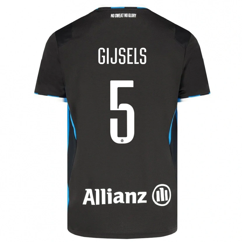 Danxen Hombre Camiseta Kellen Gijsels #5 Negro Rojo Azul 1ª Equipación 2026/27 La Camisa México
