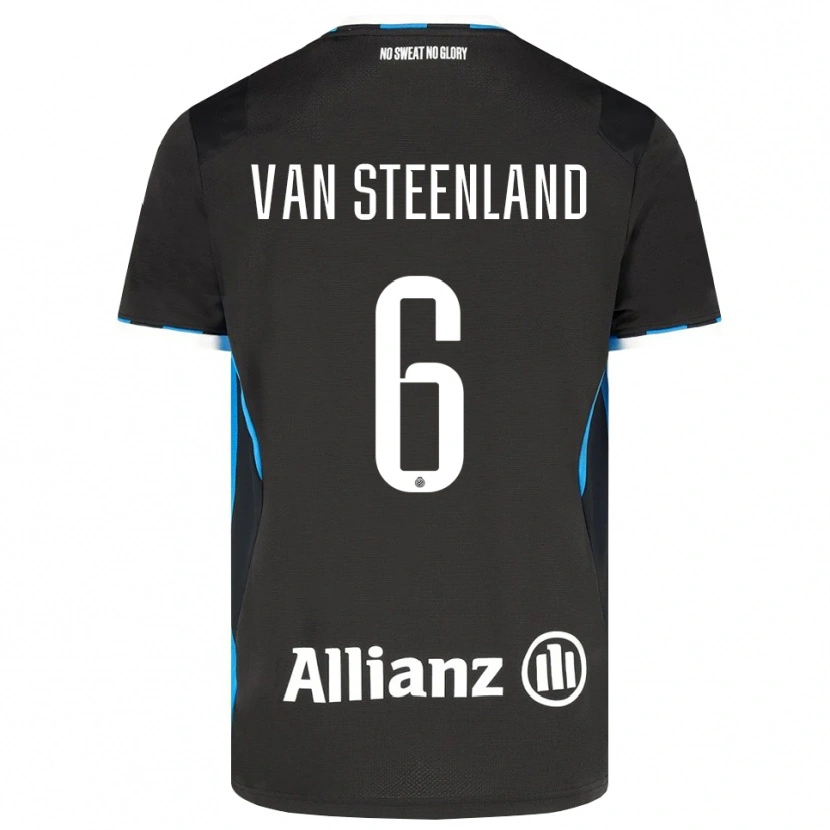 Danxen Hombre Camiseta Gilles Van Steenland #6 Negro Rojo Azul 1ª Equipación 2026/27 La Camisa México