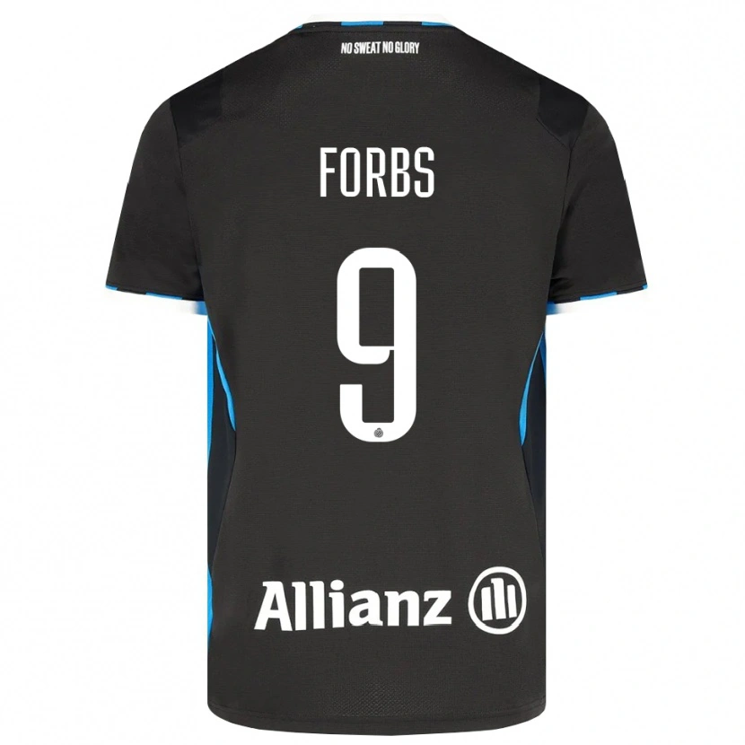 Danxen Hombre Camiseta Carlos Forbs #9 Negro Rojo Azul 1ª Equipación 2026/27 La Camisa México