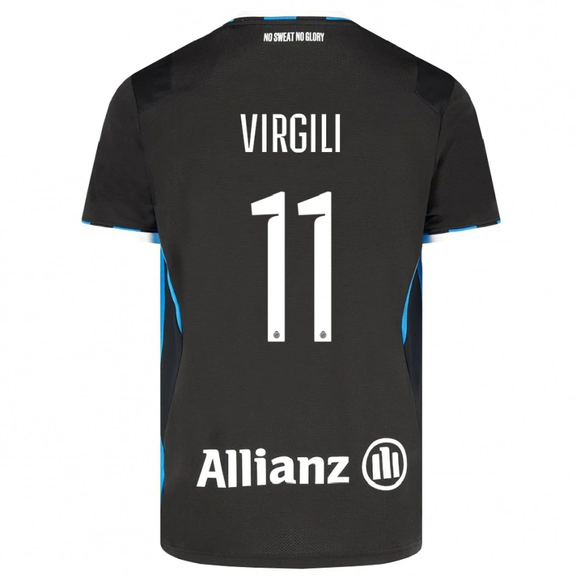 Danxen Hombre Camiseta Jan Virgili #11 Negro Rojo Azul 1ª Equipación 2026/27 La Camisa México
