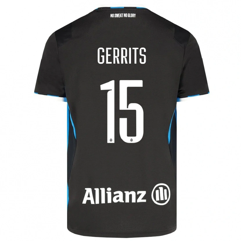 Danxen Hombre Camiseta Melanie Gerrits #15 Negro Rojo Azul 1ª Equipación 2026/27 La Camisa México