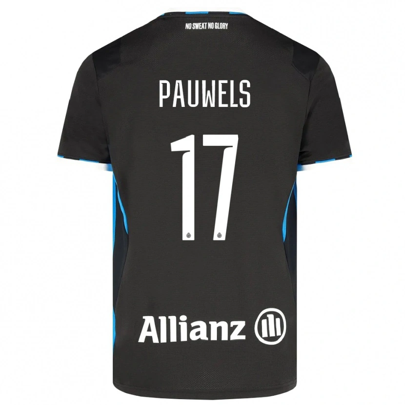 Danxen Hombre Camiseta Fleur Pauwels #17 Negro Rojo Azul 1ª Equipación 2026/27 La Camisa México