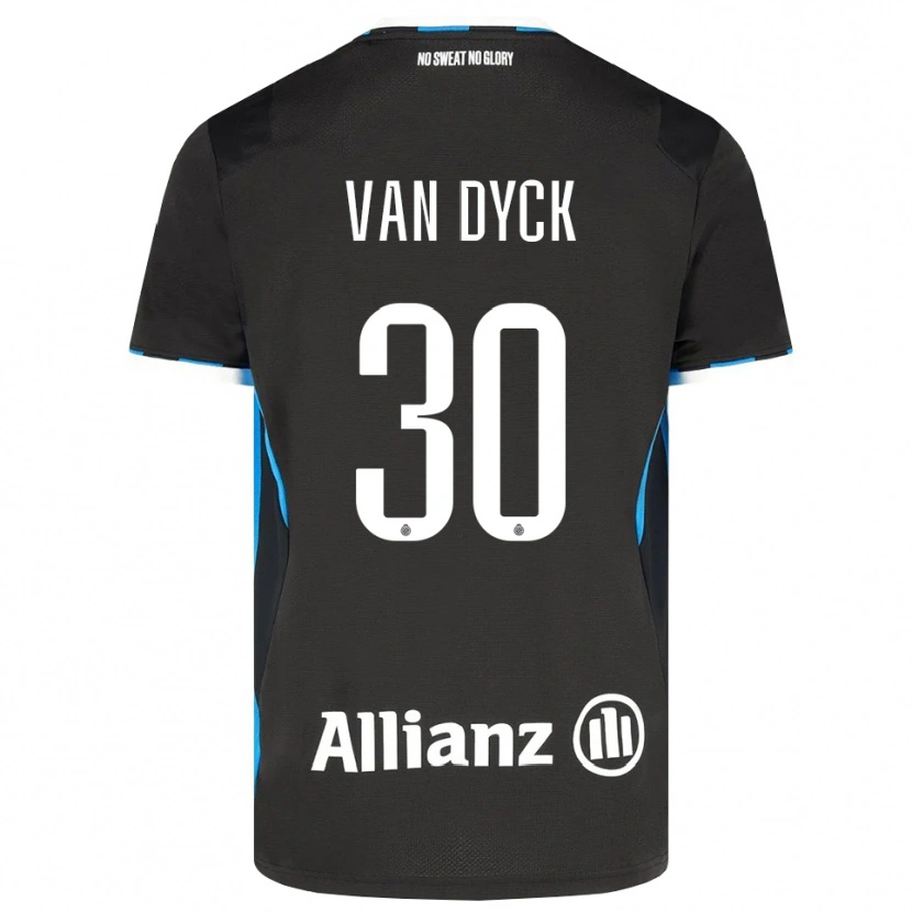 Danxen Hombre Camiseta Nell Van Dyck #30 Negro Rojo Azul 1ª Equipación 2026/27 La Camisa México