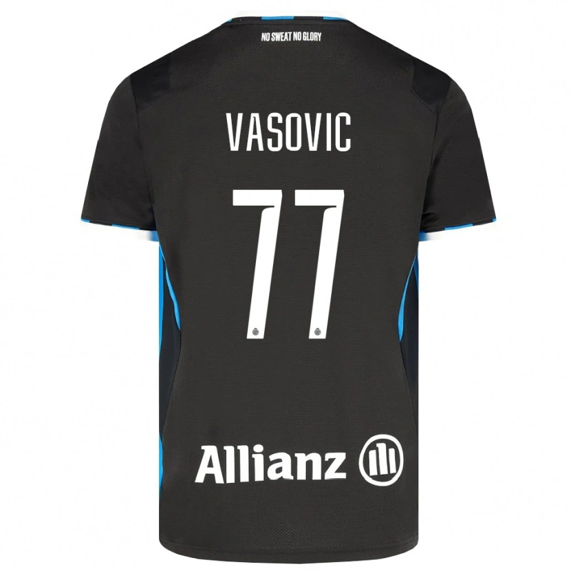 Danxen Hombre Camiseta Andrej Vasovic #77 Negro Rojo Azul 1ª Equipación 2026/27 La Camisa México