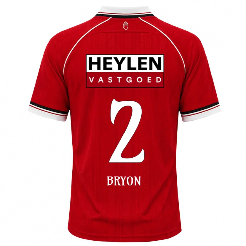 Danxen Hombre Camiseta Robbe Bryon #2 Rojo Blanco Negro 1ª Equipación 2026/27 La Camisa México