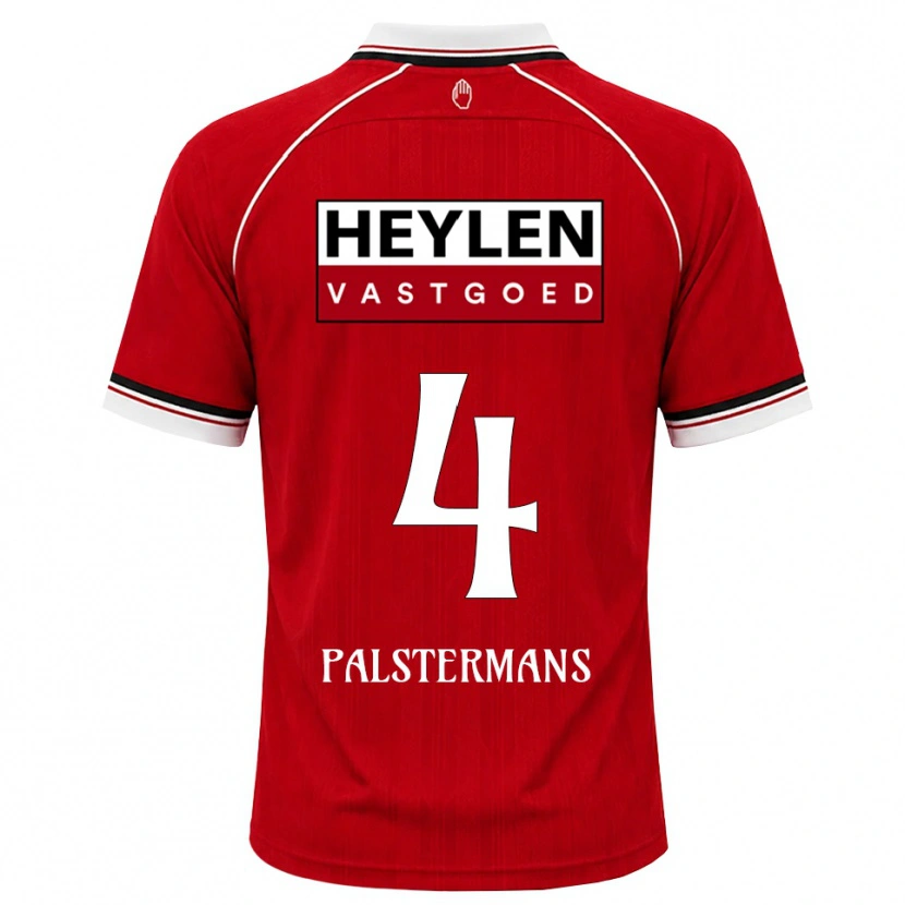 Danxen Hombre Camiseta Jasper Palstermans #4 Rojo Blanco Negro 1ª Equipación 2026/27 La Camisa México