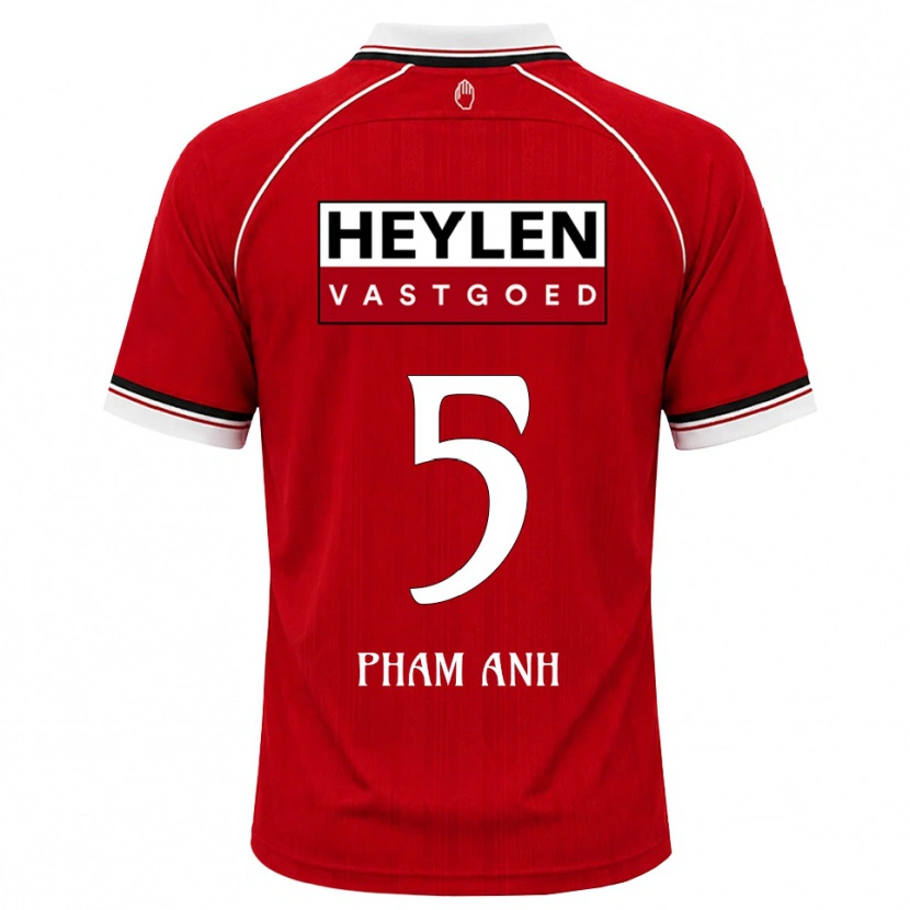 Danxen Hombre Camiseta Khoi Pham Anh #5 Rojo Blanco Negro 1ª Equipación 2026/27 La Camisa México