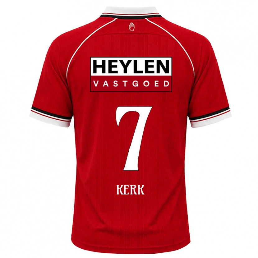 Danxen Hombre Camiseta Gyrano Kerk #7 Rojo Blanco Negro 1ª Equipación 2026/27 La Camisa México