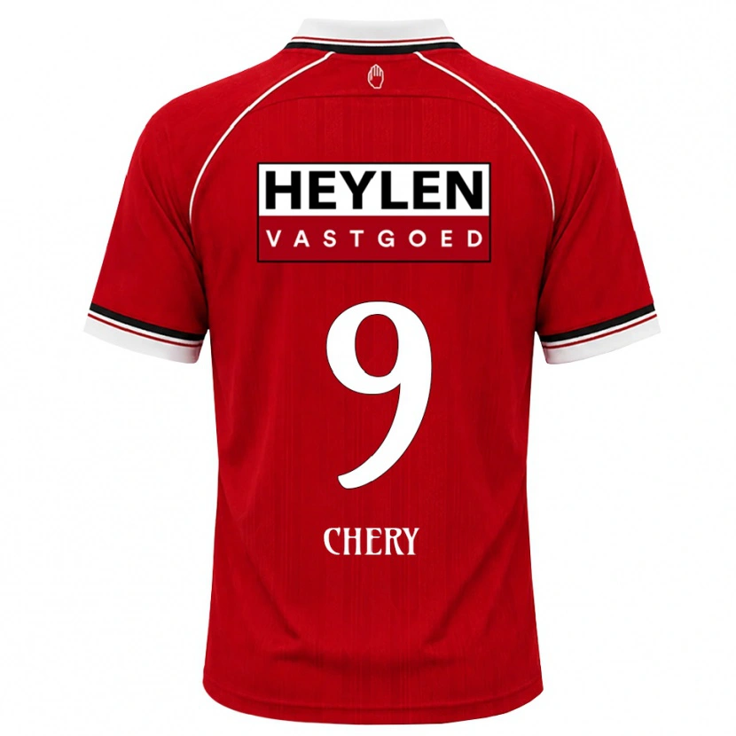 Danxen Hombre Camiseta Tjaronn Chery #9 Rojo Blanco Negro 1ª Equipación 2026/27 La Camisa México
