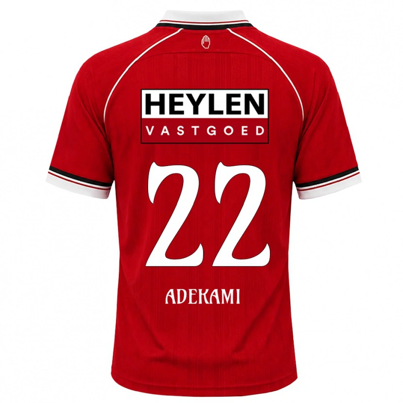 Danxen Hombre Camiseta Farouck Adekami #22 Rojo Blanco Negro 1ª Equipación 2026/27 La Camisa México