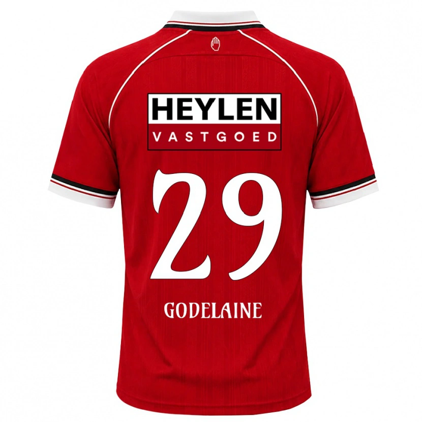 Danxen Hombre Camiseta Jeff Godelaine #29 Rojo Blanco Negro 1ª Equipación 2026/27 La Camisa México