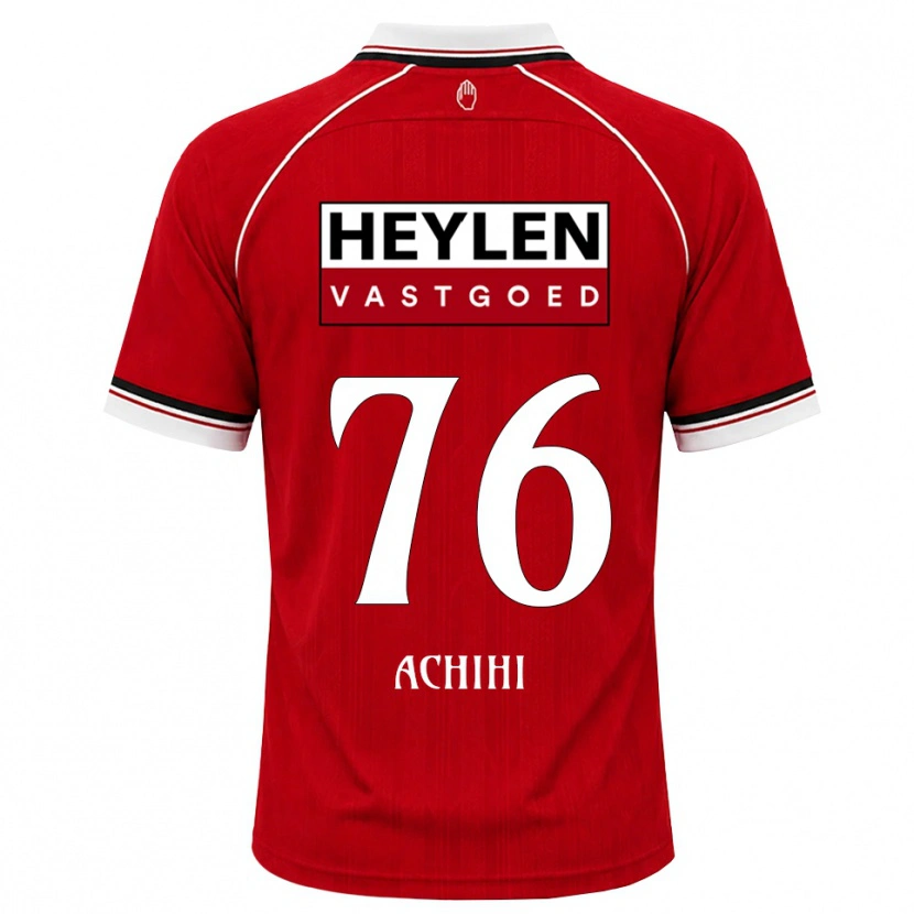 Danxen Hombre Camiseta Orseer Achihi #76 Rojo Blanco Negro 1ª Equipación 2026/27 La Camisa México
