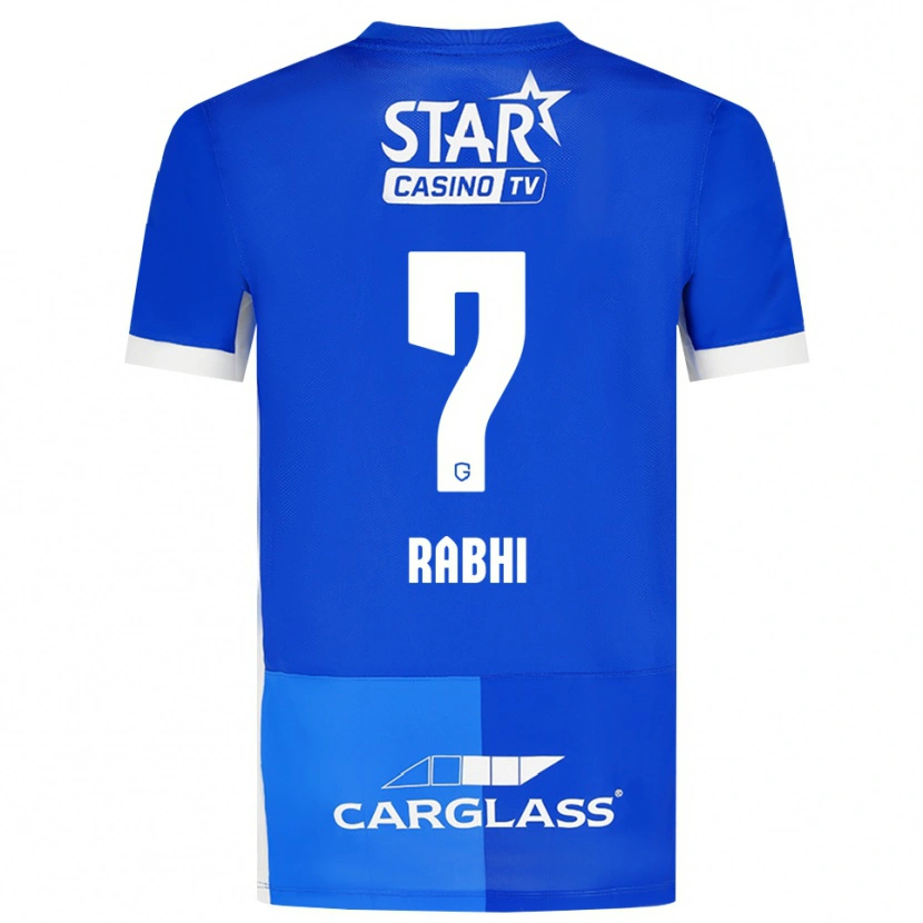 Danxen Hombre Camiseta Ayman Rabhi #7 Azulmedio Azulreal Blanco 1ª Equipación 2026/27 La Camisa México